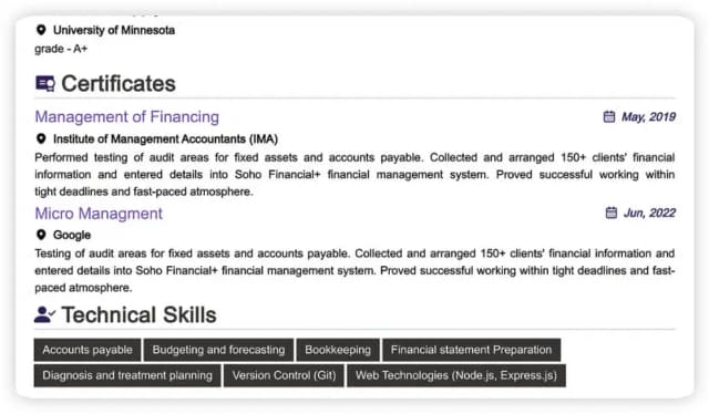 undefined Resume