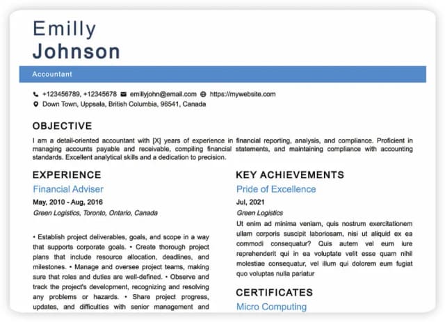 undefined Resume