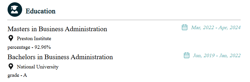 undefined Resume