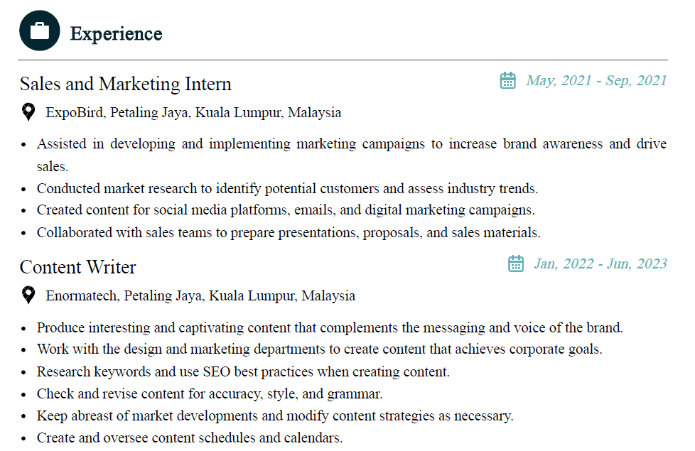undefined Resume