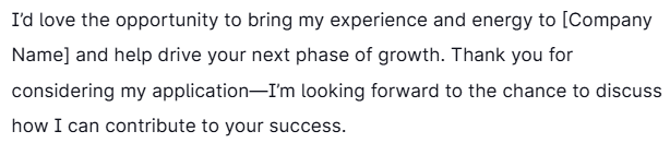 Final Paragraph (Closing)