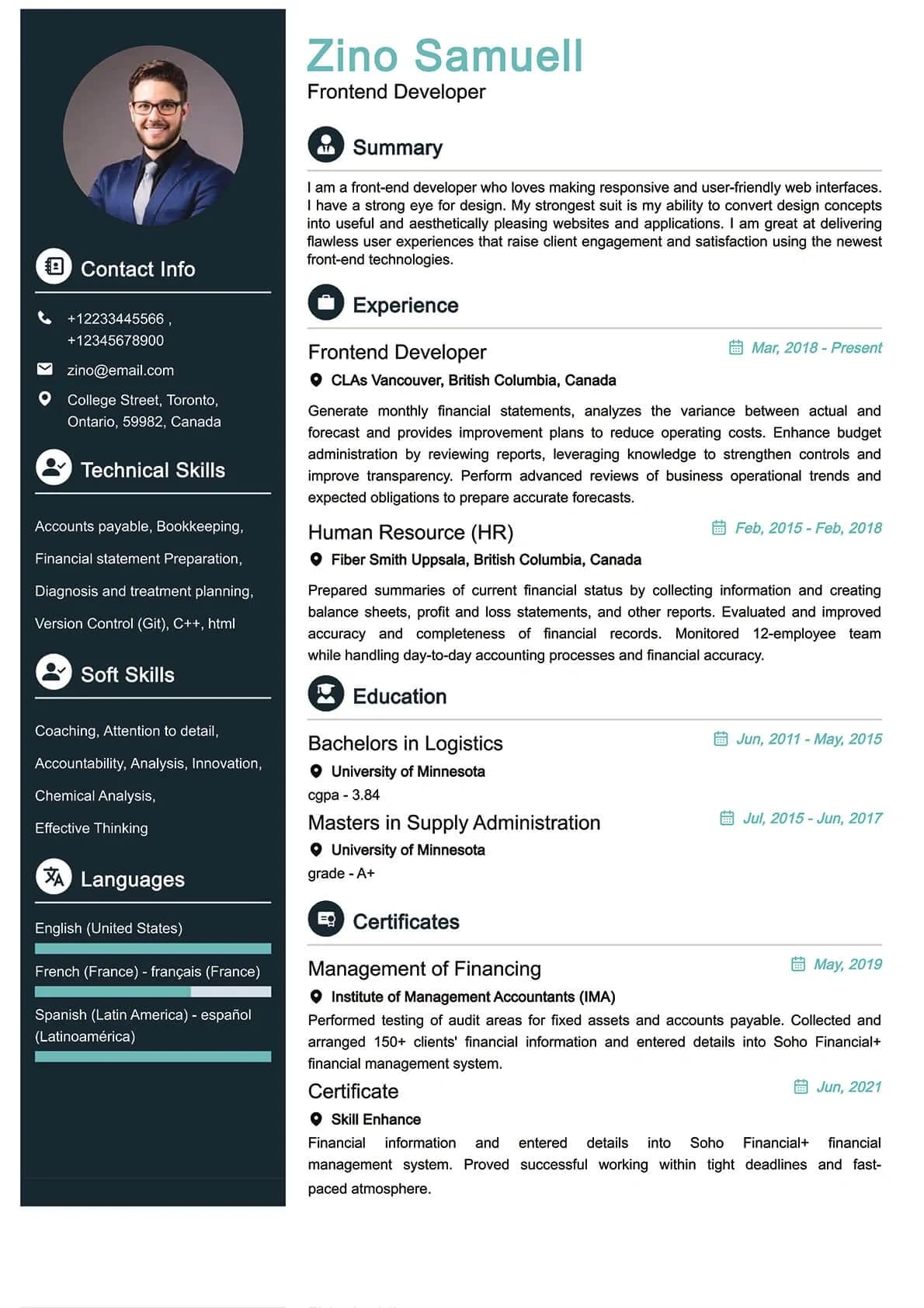 Fresher Resume